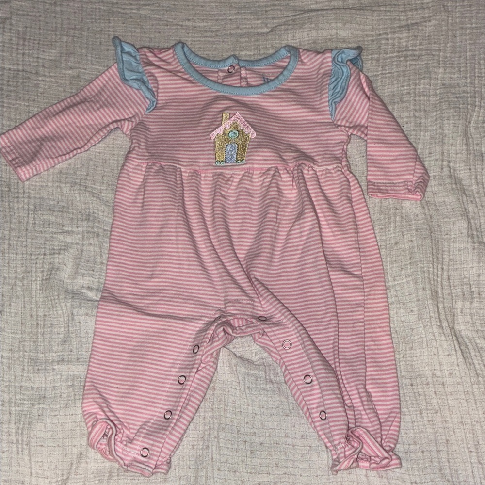Itsy Bitsy Gingerbread house one-piece